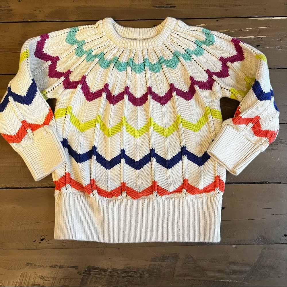 Size 3 Hatley knit colour stripe sweater
